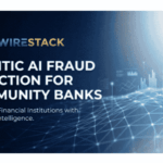 Agentic AI fraud detection dashboard showing real-time transaction monitoring for community banks