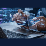 Protect your brokerage account from hackers: login screen showing username, password, key decryption, and authentication status vulnerable to account takeover attacks