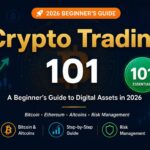 Cryptocurrency trading for beginners featured image showing Bitcoin Ethereum and altcoin trading with step-by-step guide for 2026