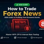 How to trade forex news featured image showing economic calendar NFP CPI and interest rate trading strategies for 2026