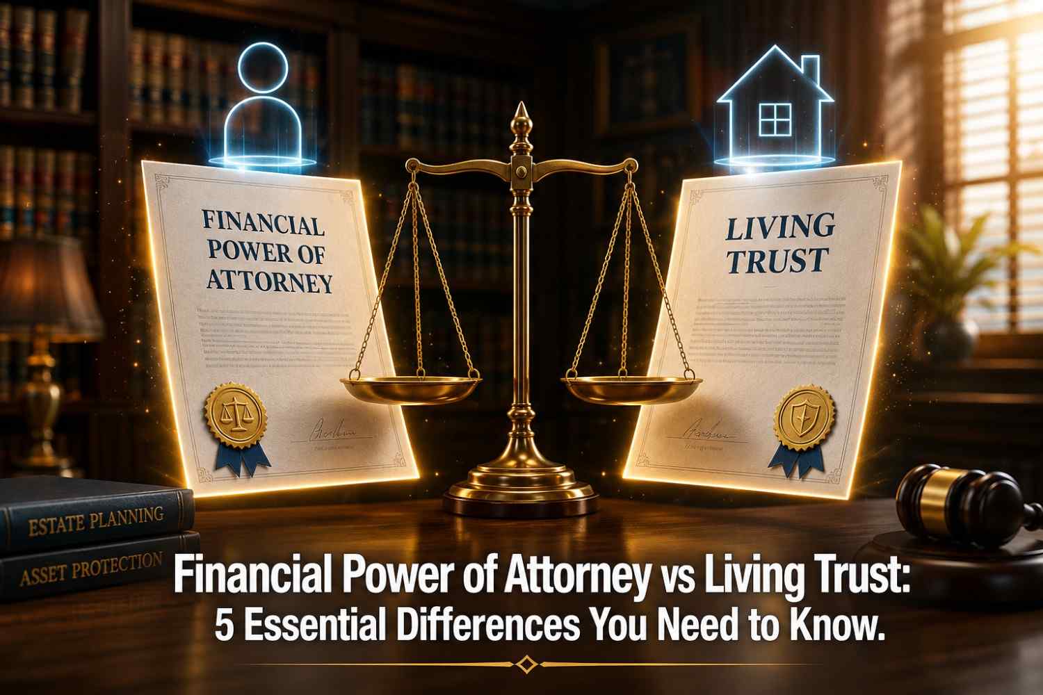 Financial power of Attorney vs. Living Trust Comparison: Two Legal Documents Side by side