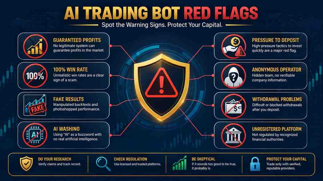 AI trading bot scams and red flags