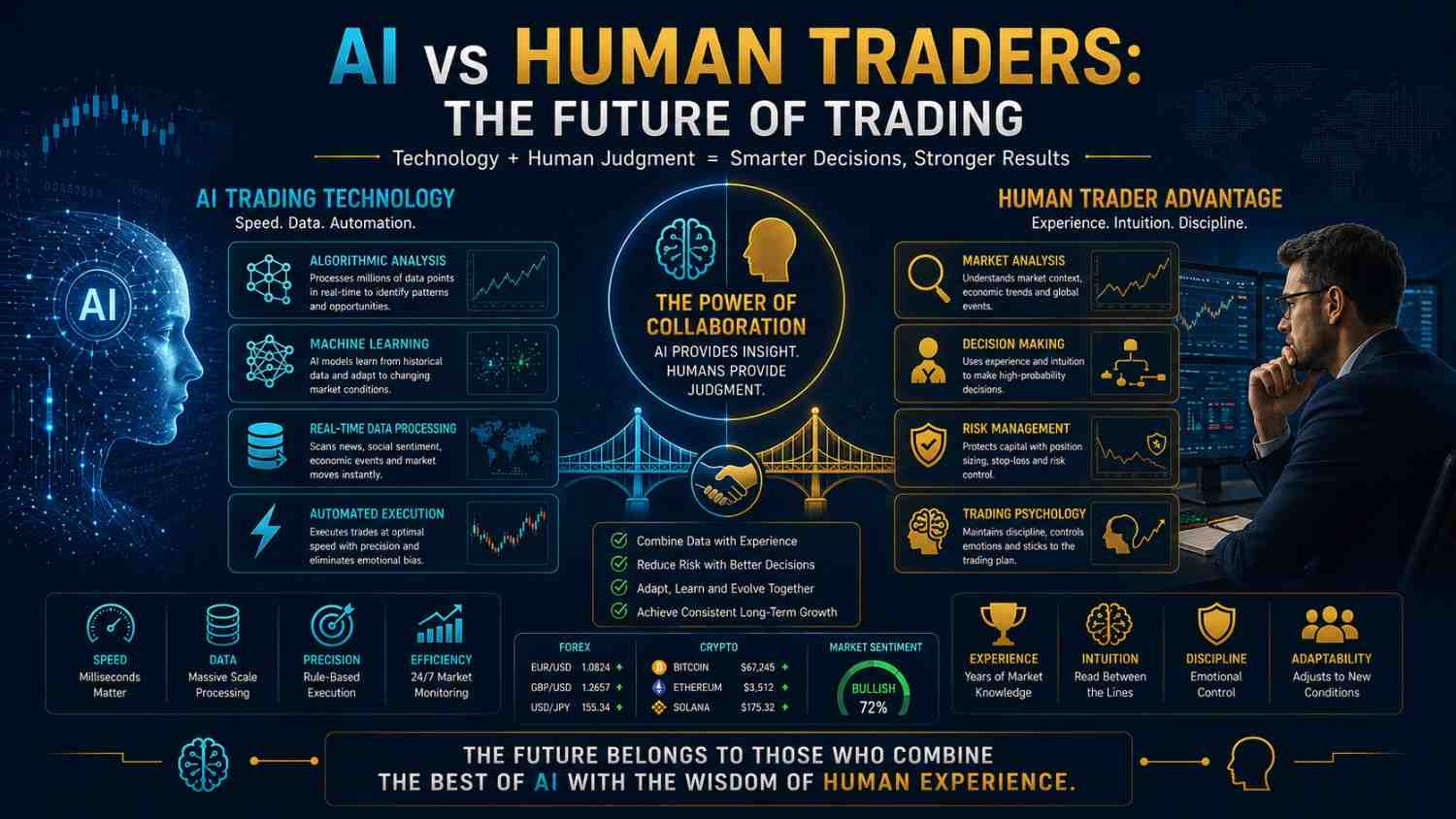 AI vs human traders in the future of trading