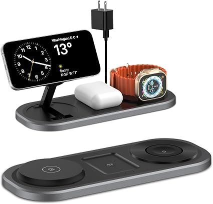 Belkin Qi2.2 25W Wireless Fast Charging Station, 3 in 1 iPhone Charger