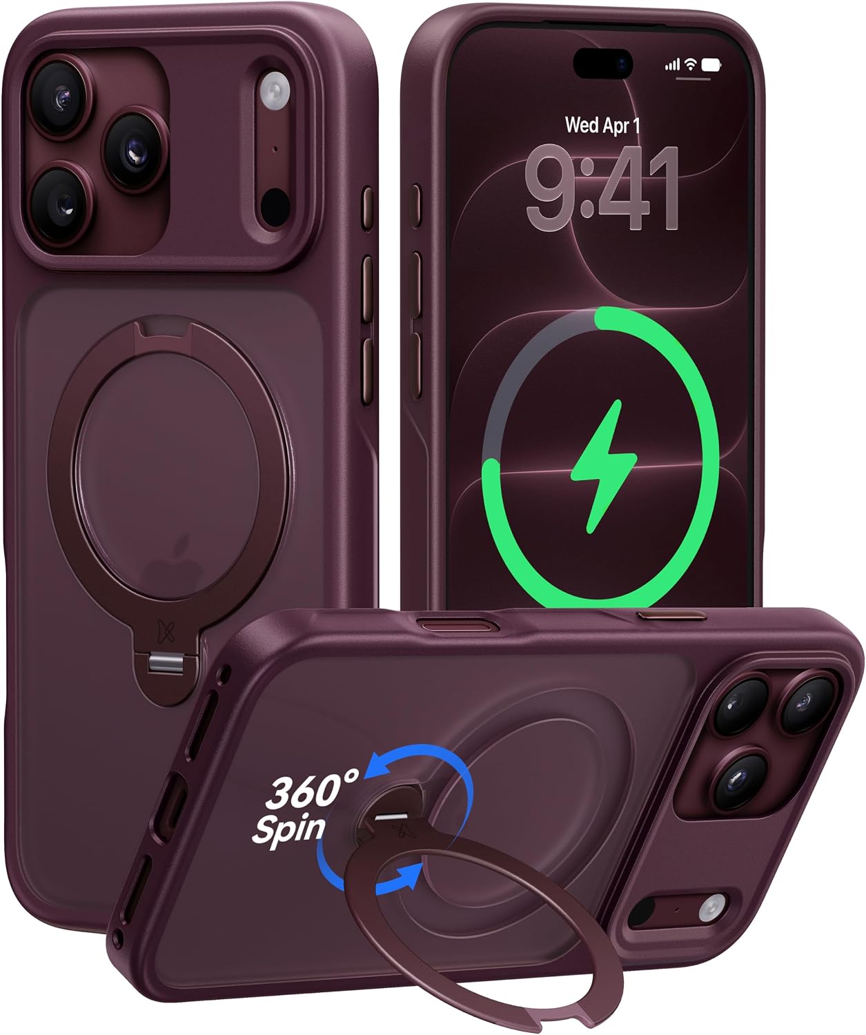 Belkin Qi2.2 25W Wireless Fast Charging Station, 3 in 1 iPhone Charger