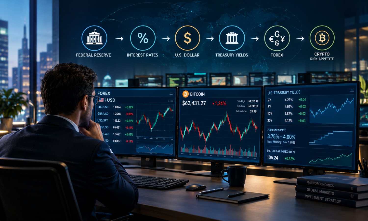 Fed rate hike impact on crypto forex, and U.S. dollar markets