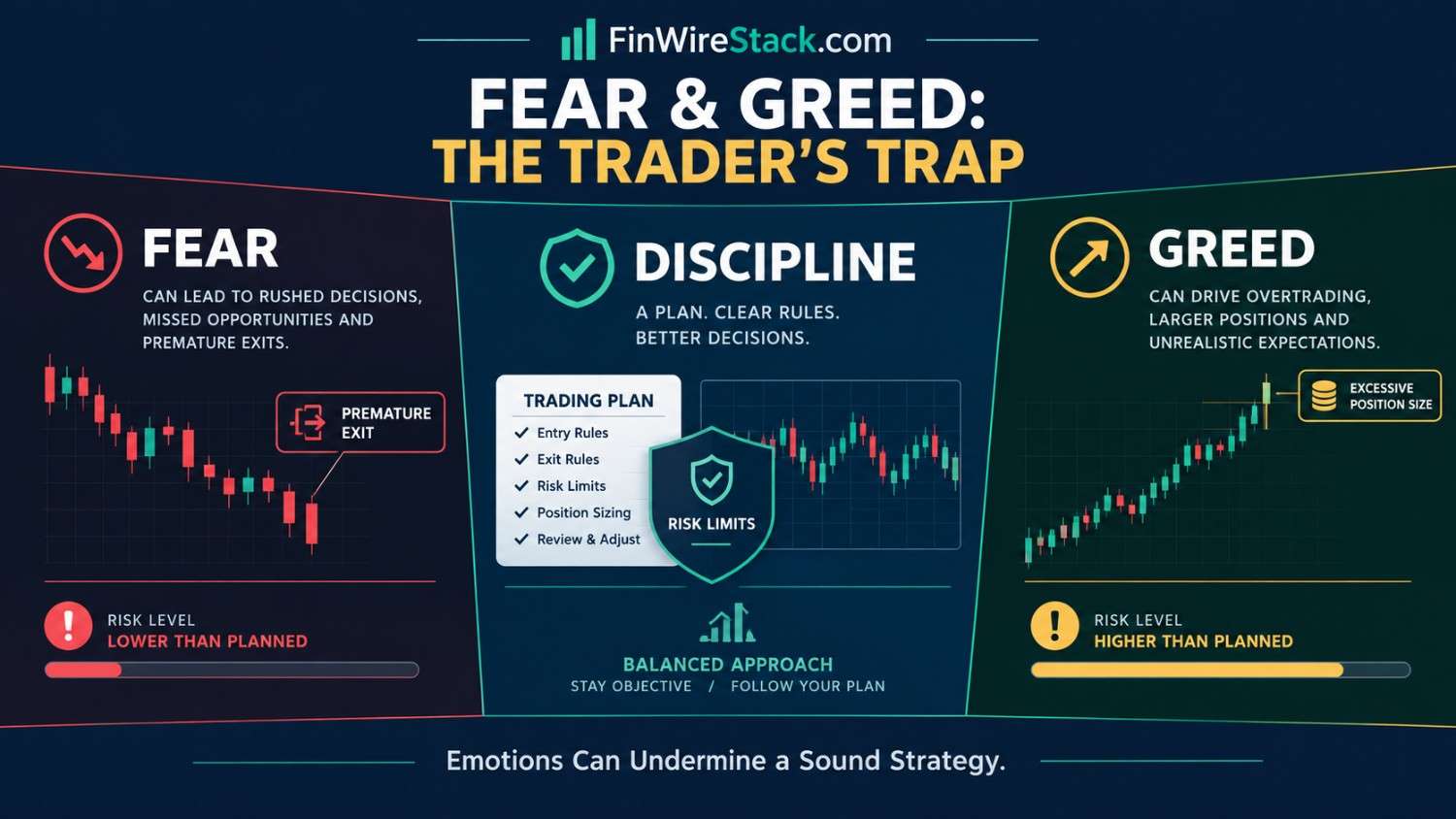 Trading psychology fear and greed concept for MT5 forex traders